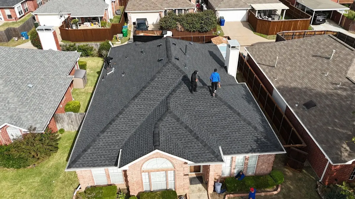 Slate & Tile Roof Repair work in progress on a Augusta property